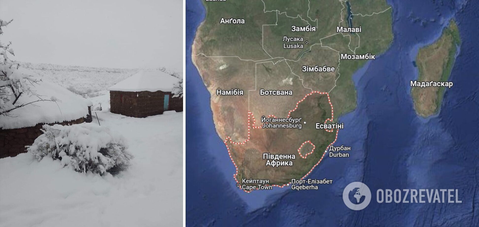 Two-meter precipitation and disrupted traffic: South Africa hit by severe snow. Photo and video