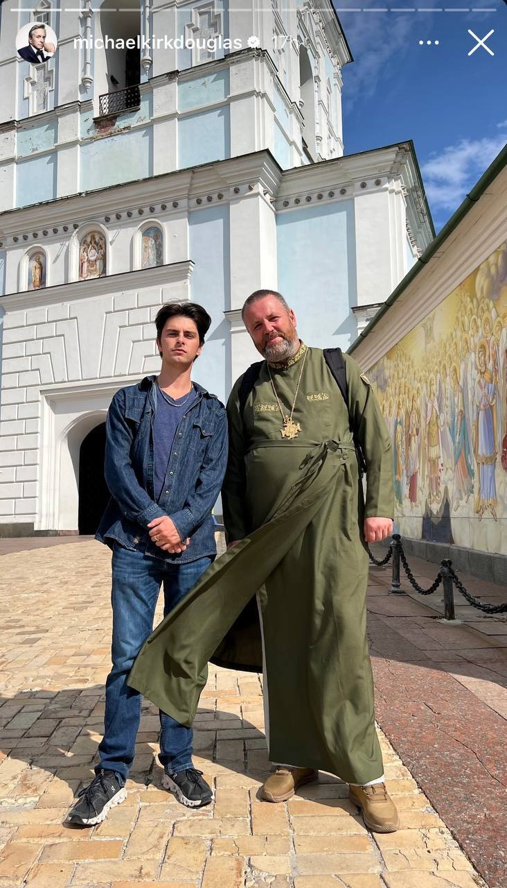 ''The adventure of a life time'': Michael Douglas' son shares his impressions of his visit to Kyiv. Video