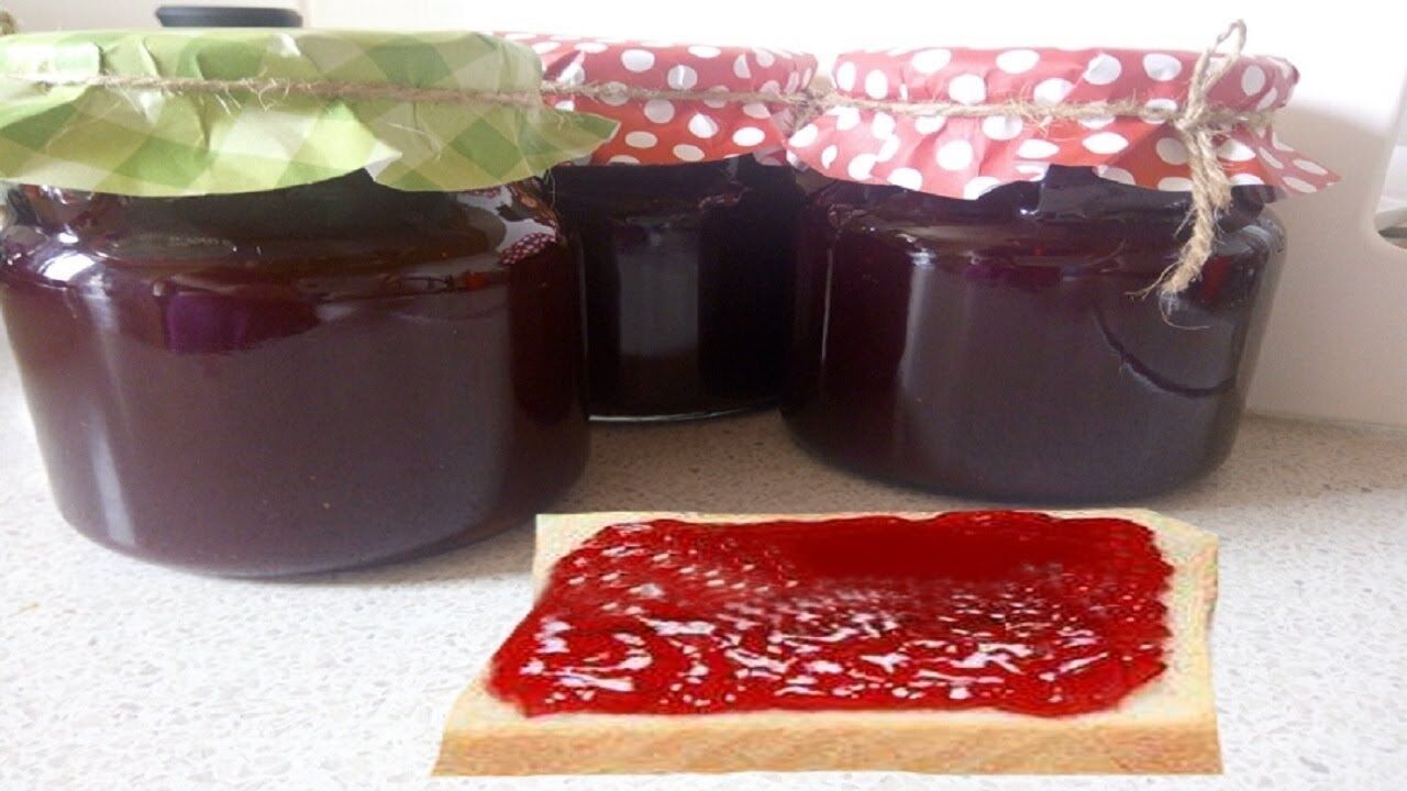 Pitted raspberry jam recipe