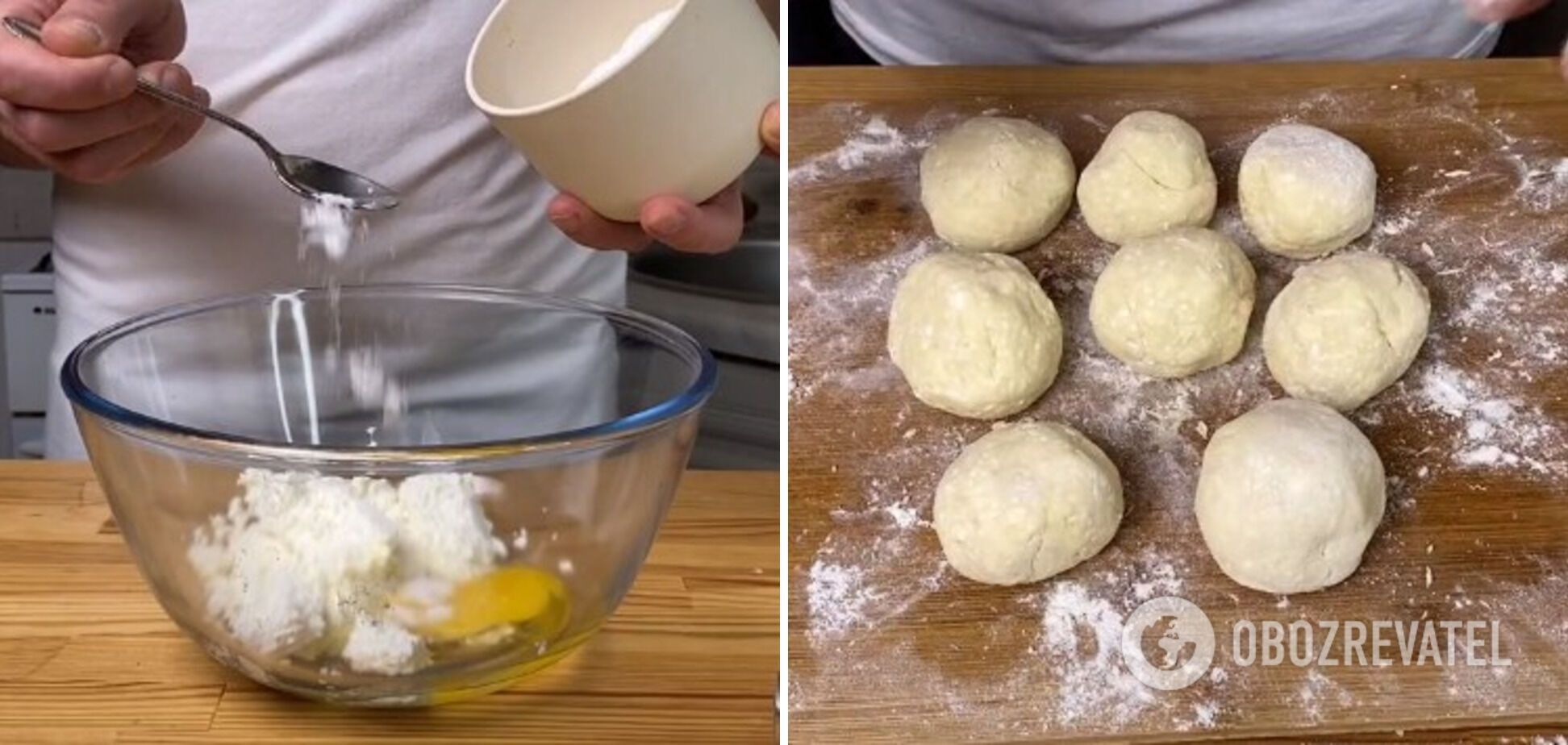 Preparation of curd mass for cheesecakes