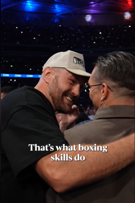 Video of what Fury said to Usyk after the Joshua-Dubois fight has appeared