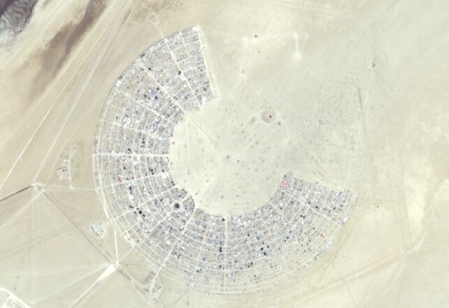 What the Burning Man festival looked like from space: an impressive photo