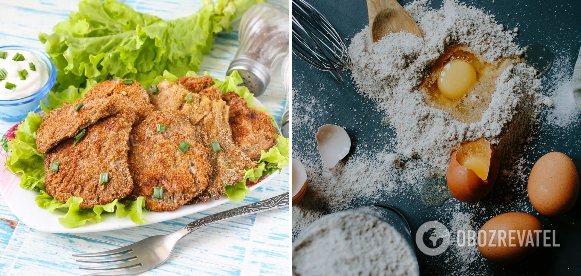 Oyster mushroom chops.