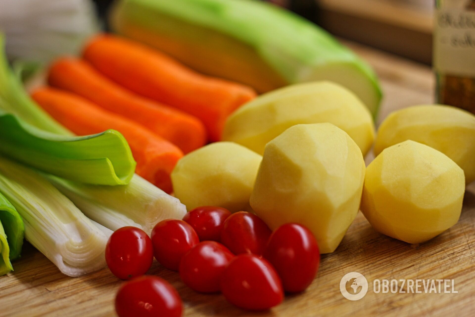 Vegetables for soup