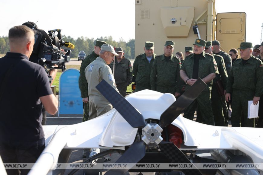 ''Drones are a serious novelty.'' Lukashenko speaks again about Belarus' preparations for war. Photo