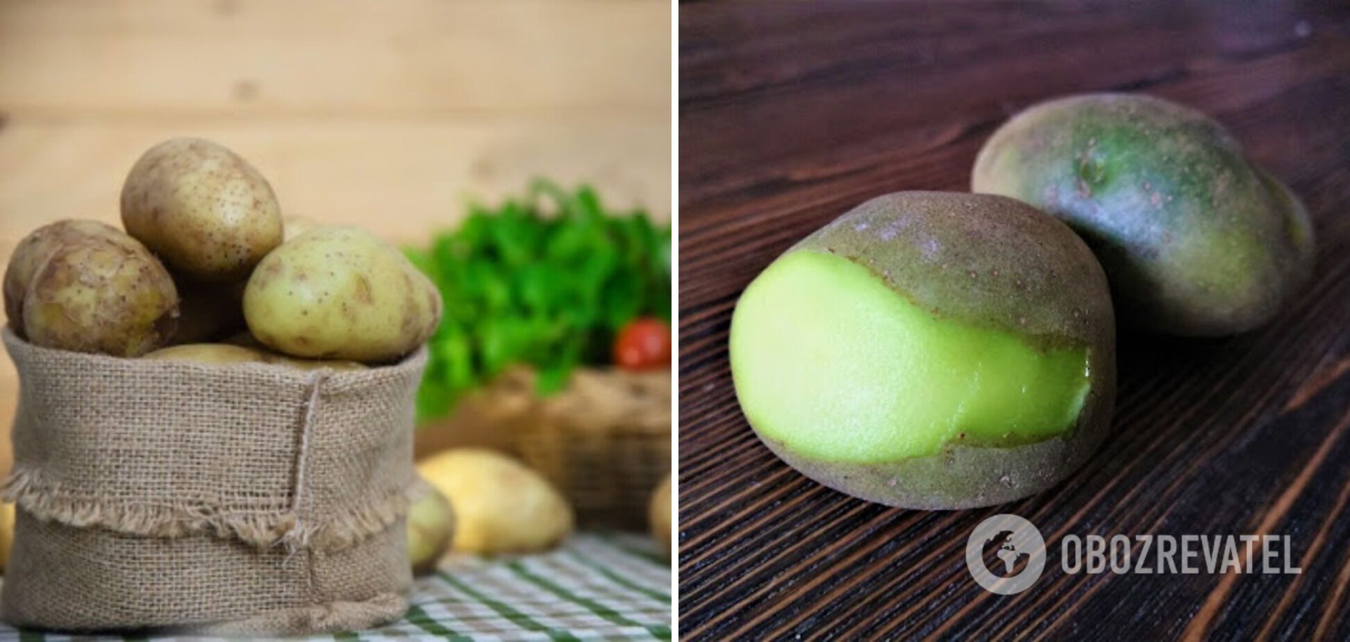 If the place for storing potatoes is not dark and cold enough, the potatoes may turn green