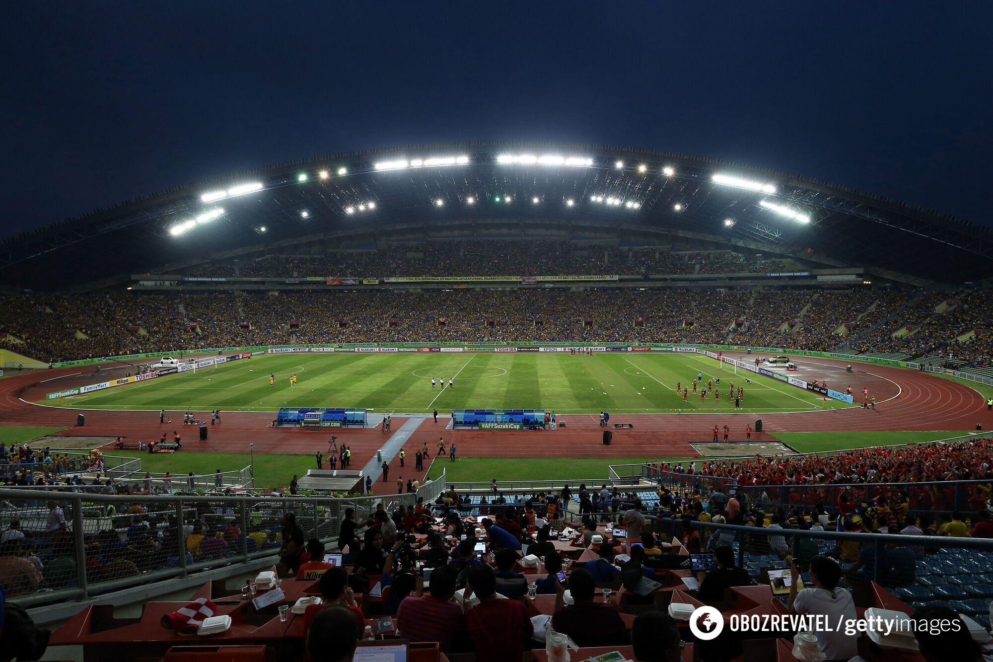 The legendary 80,000-seat stadium was blown up with dynamite. Video