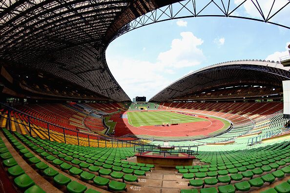 The legendary 80,000-seat stadium was blown up with dynamite. Video