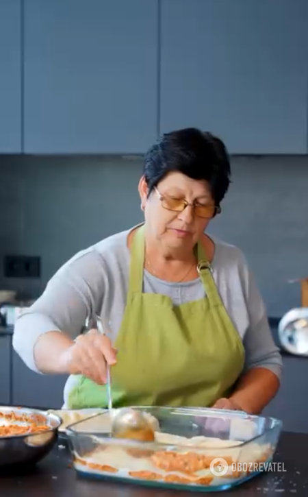 Hearty lasagna for lunch: an unusual recipe