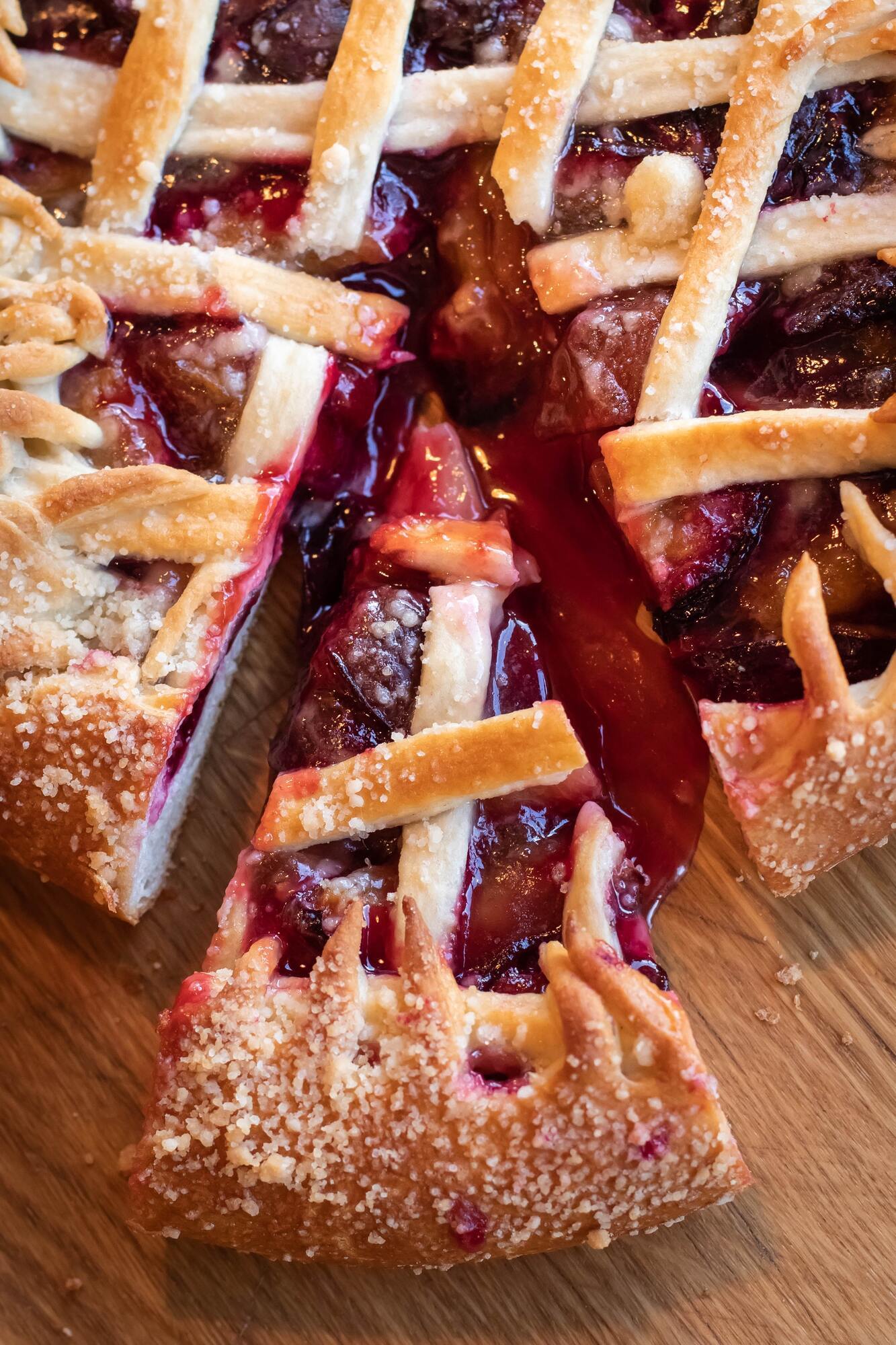 Homemade cherry pie