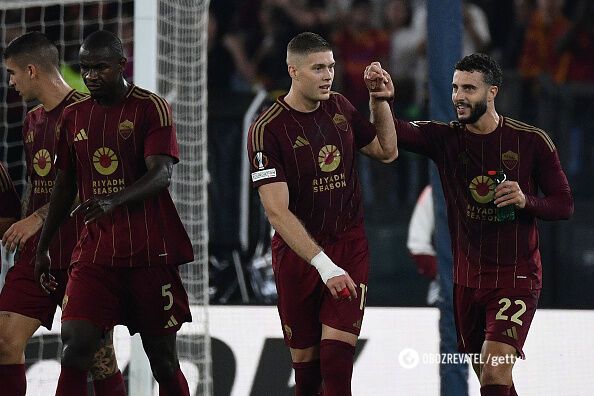 Dovbyk scored in the third consecutive match, breaking the ovation of a full stadium in Rome. Video.