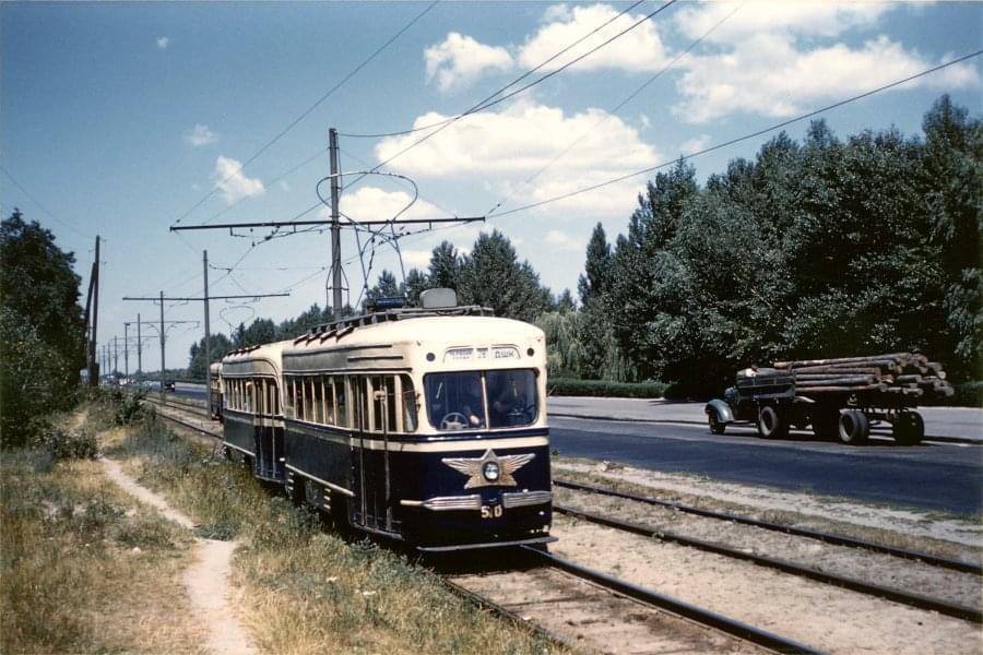 What tram line along the most beautiful Kyiv route looked like in 1959. A unique photo