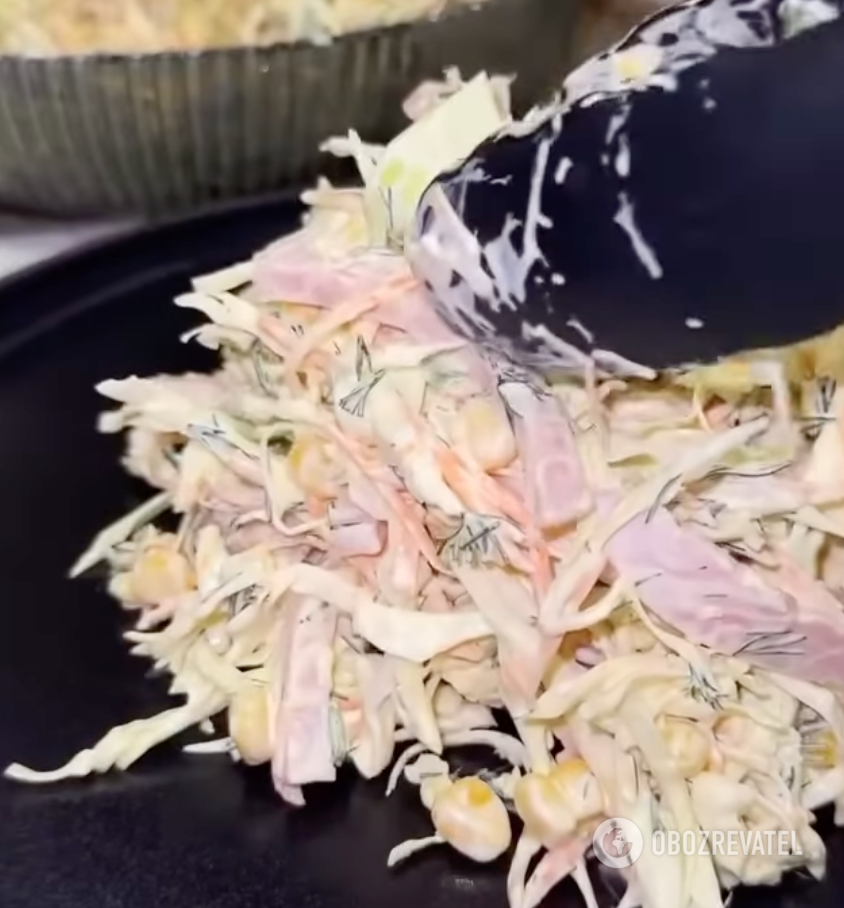 Delicious cabbage salad.