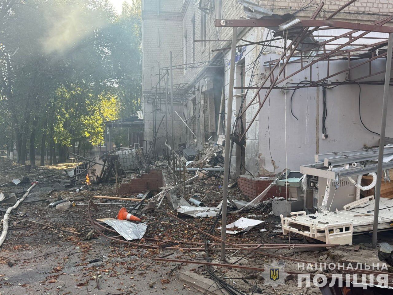 Russia attacks Sumy with drones twice: medical center and residential sector hit, there are dead. Photo