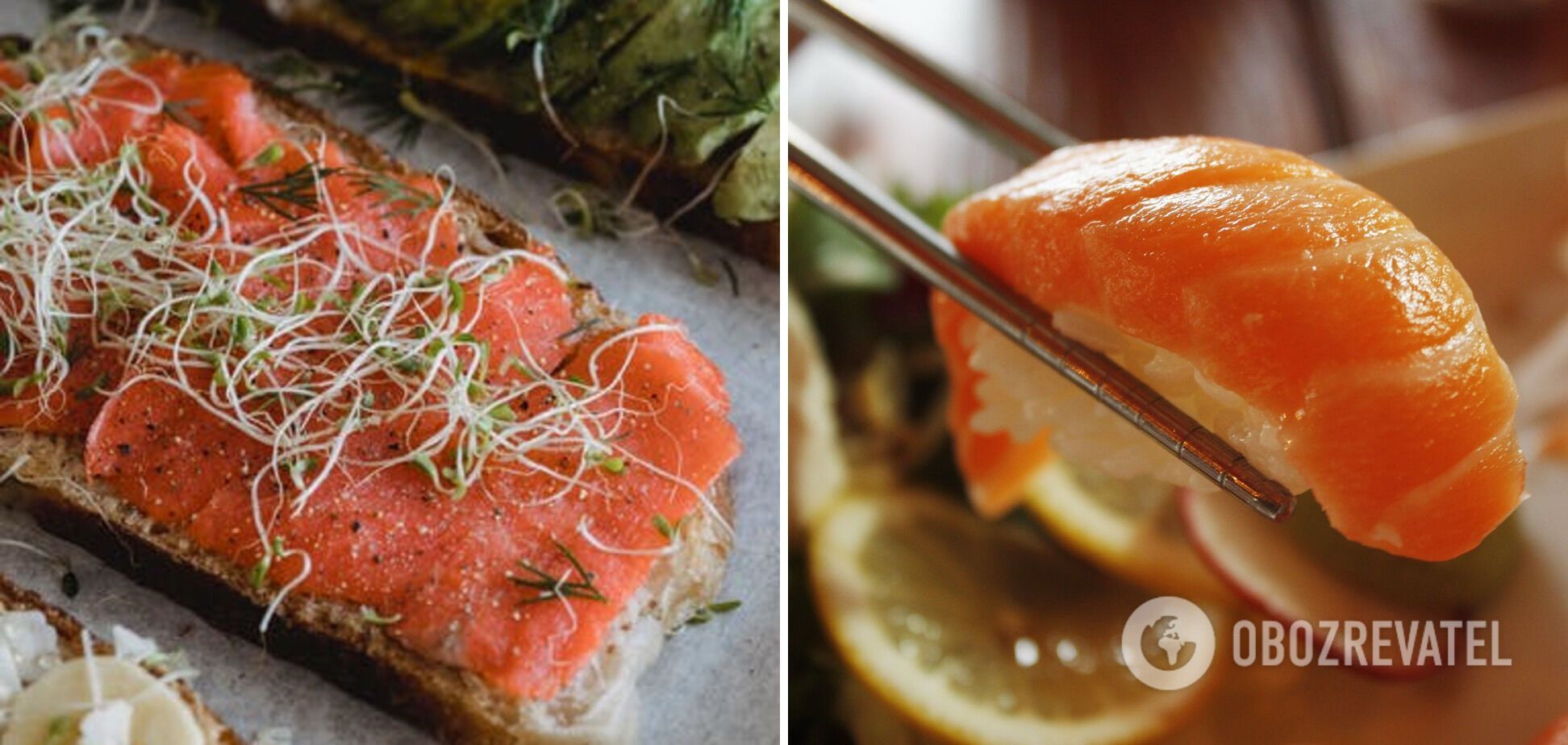 Salmon dishes