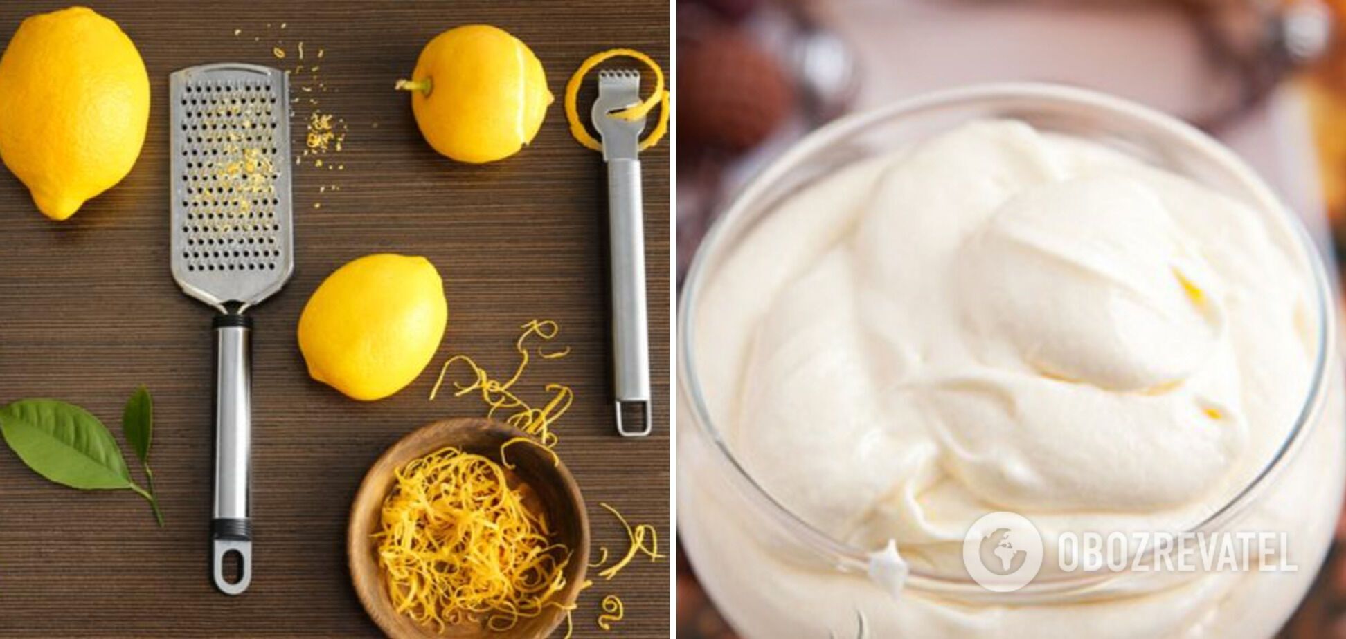 You can optionally add zest to the cream