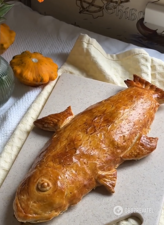 You haven't baked red fish like this before: with spinach in puff pastry