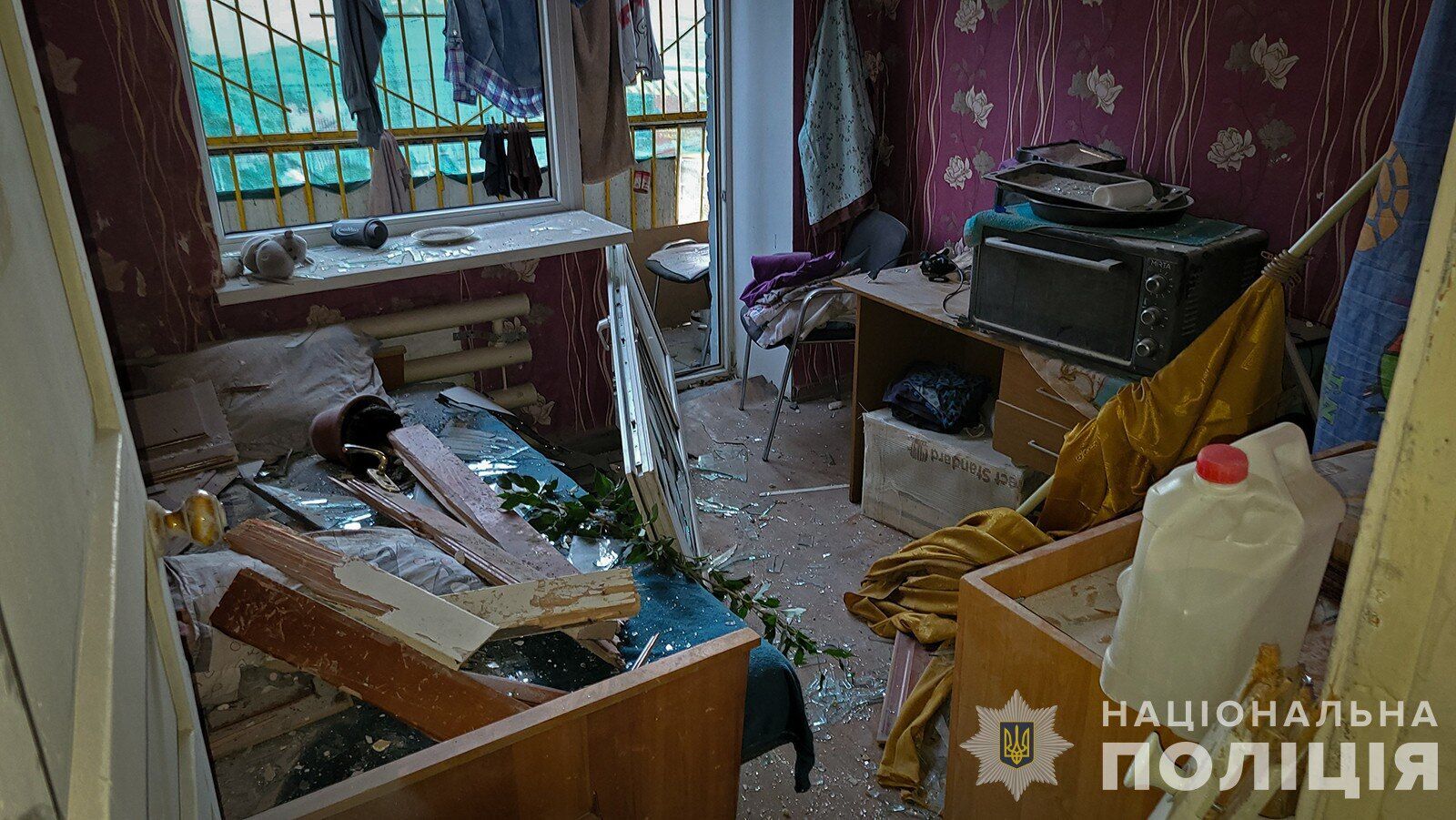 Zaporizhzhia police show photos from inside the apartment building destroyed by the occupiers