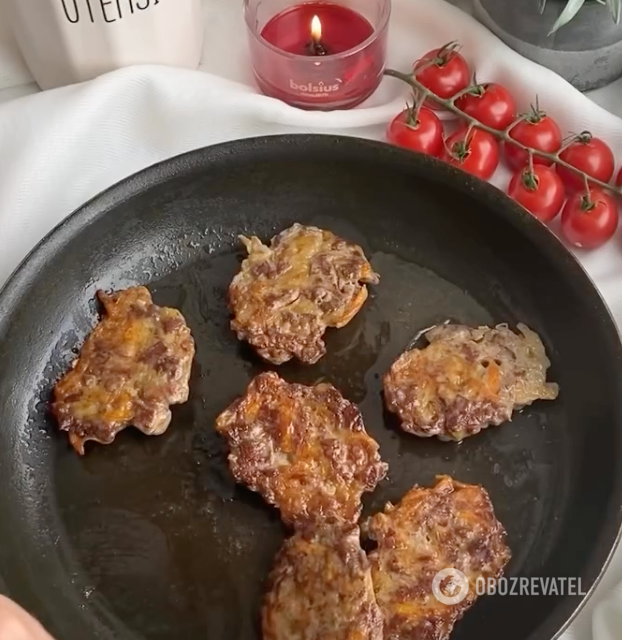 Delicious liver cutlets.