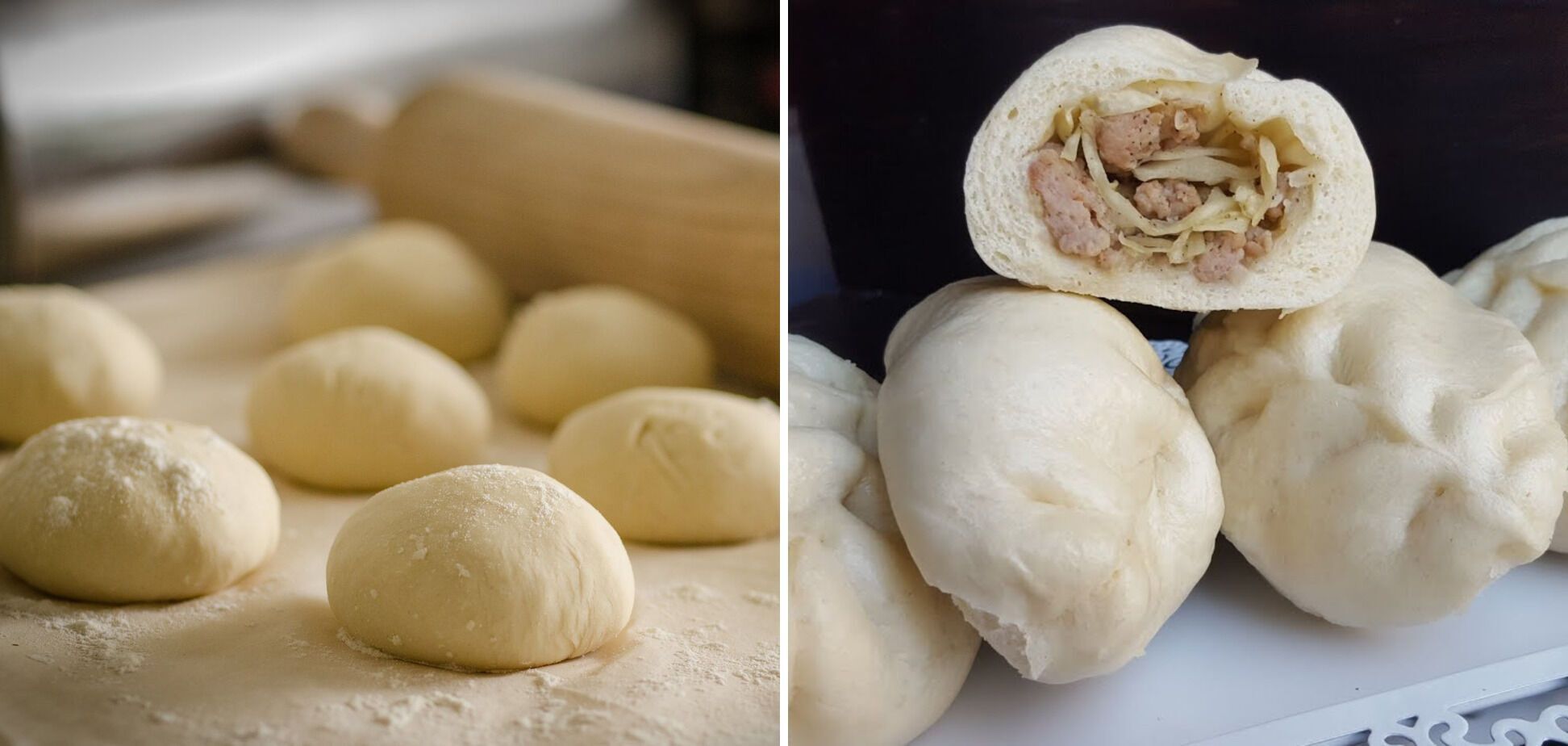 Recipe for steamed cabbage pies