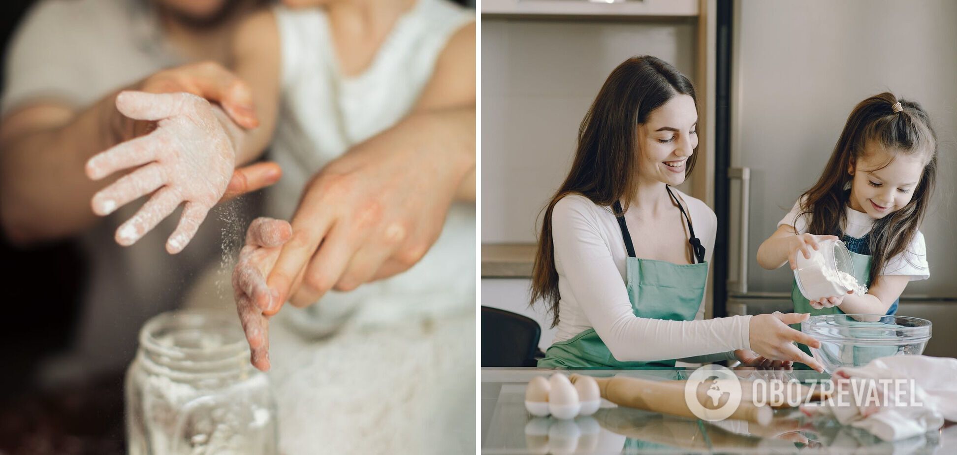 Making a delicious dessert with your kids