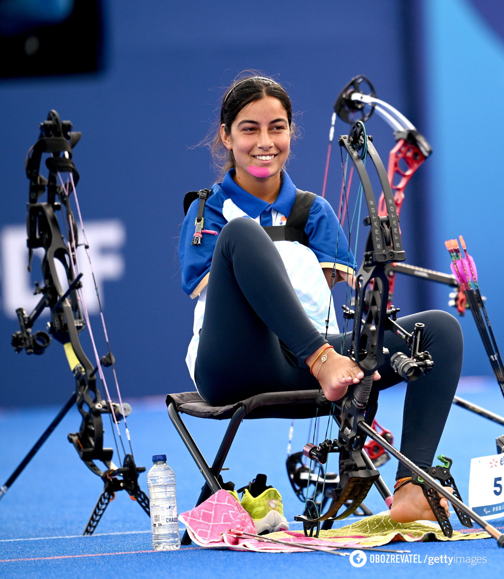 A unique Indian beauty shooting archery with her feet at the Paralympics-2024 has conquered the web. Video