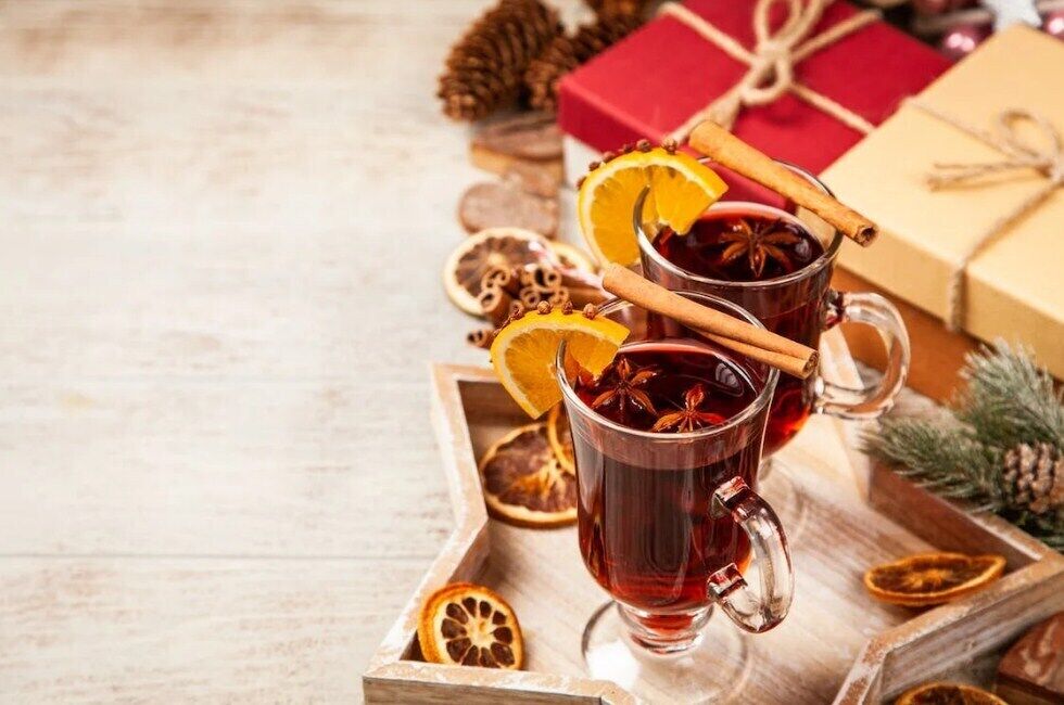 Mulled wine from red wine