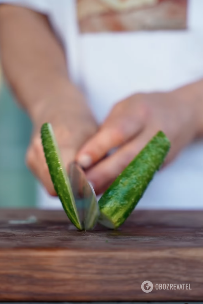 Fresh cucumbers.