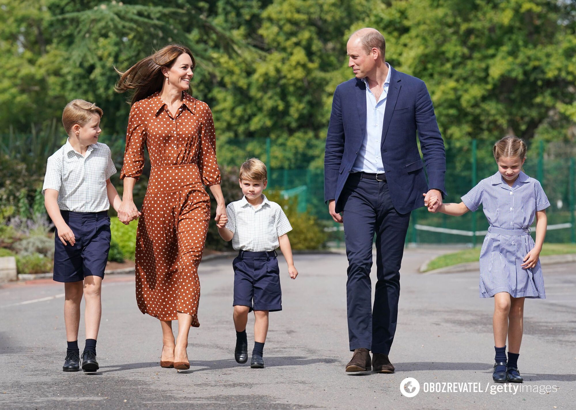 What Prince George, Princess Charlotte and Prince Louis looked like on their first day of school. Touching shots