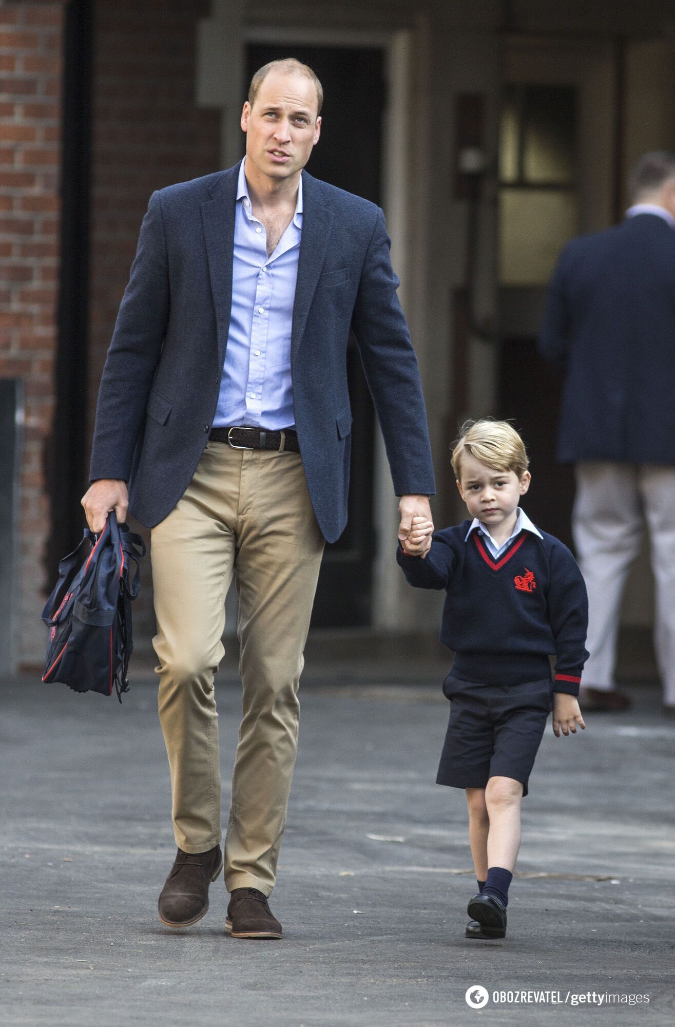 What Prince George, Princess Charlotte and Prince Louis looked like on their first day of school. Touching shots