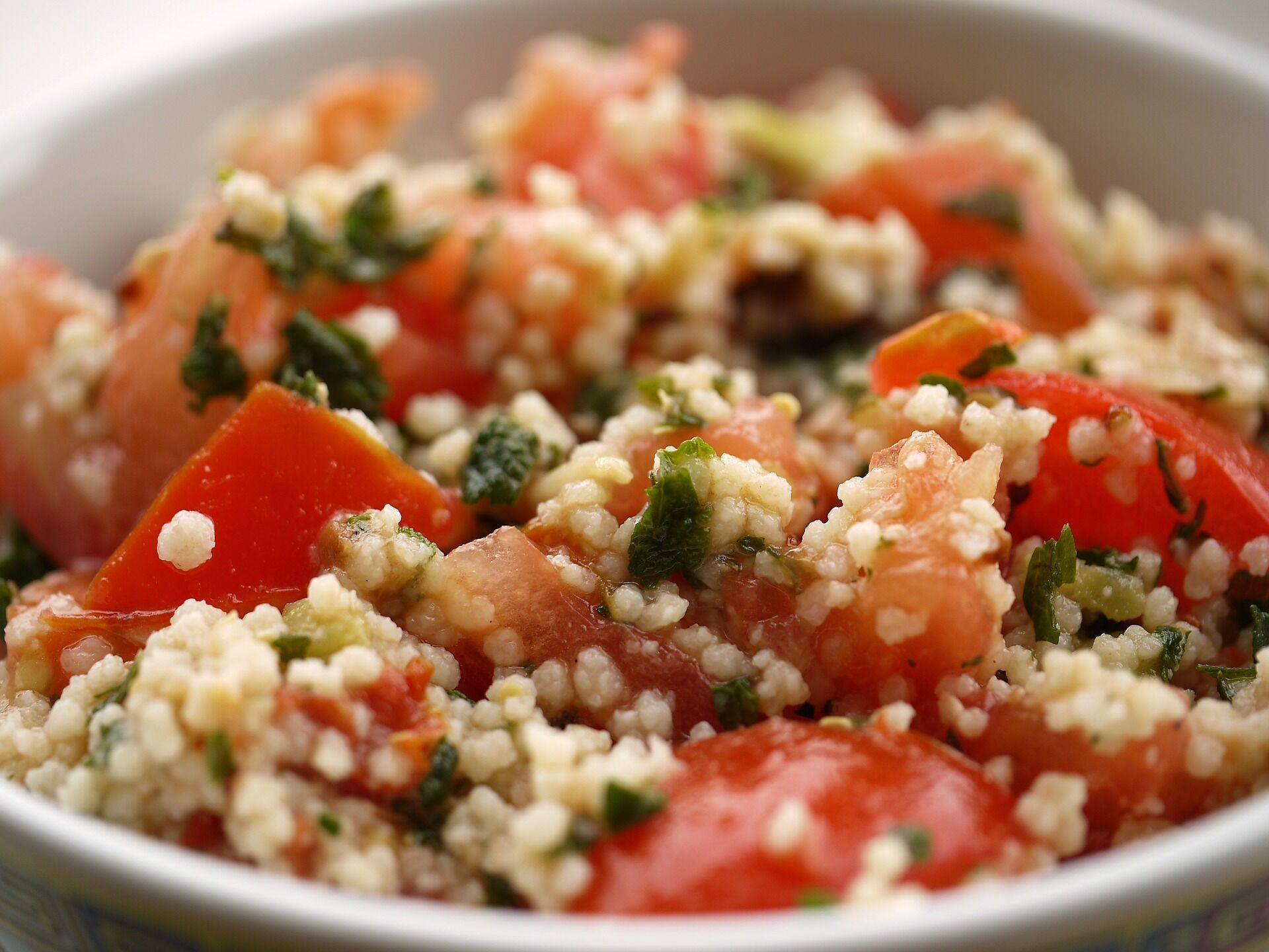 Delicious tabouli salad.