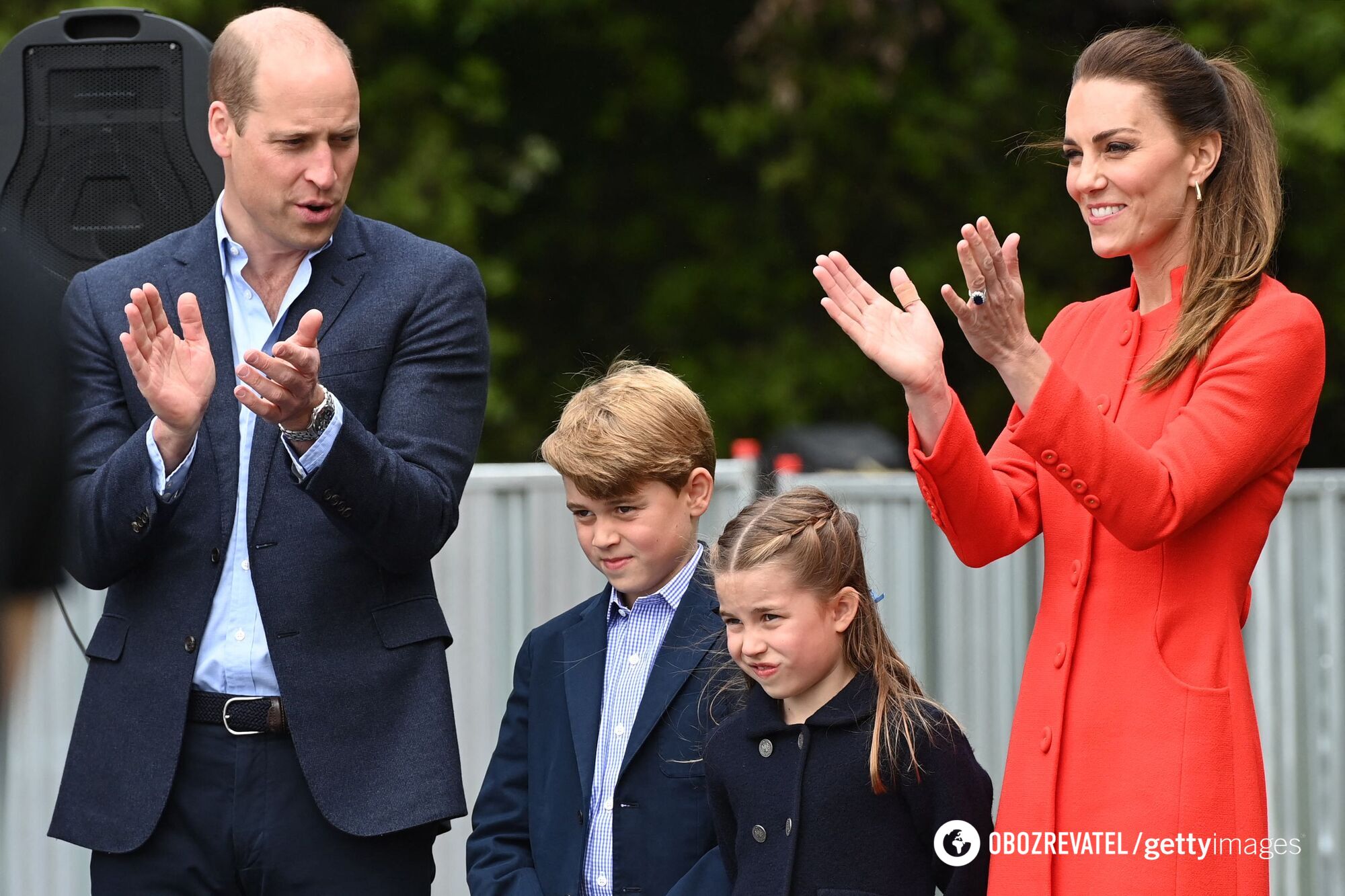 Prince William and his family.