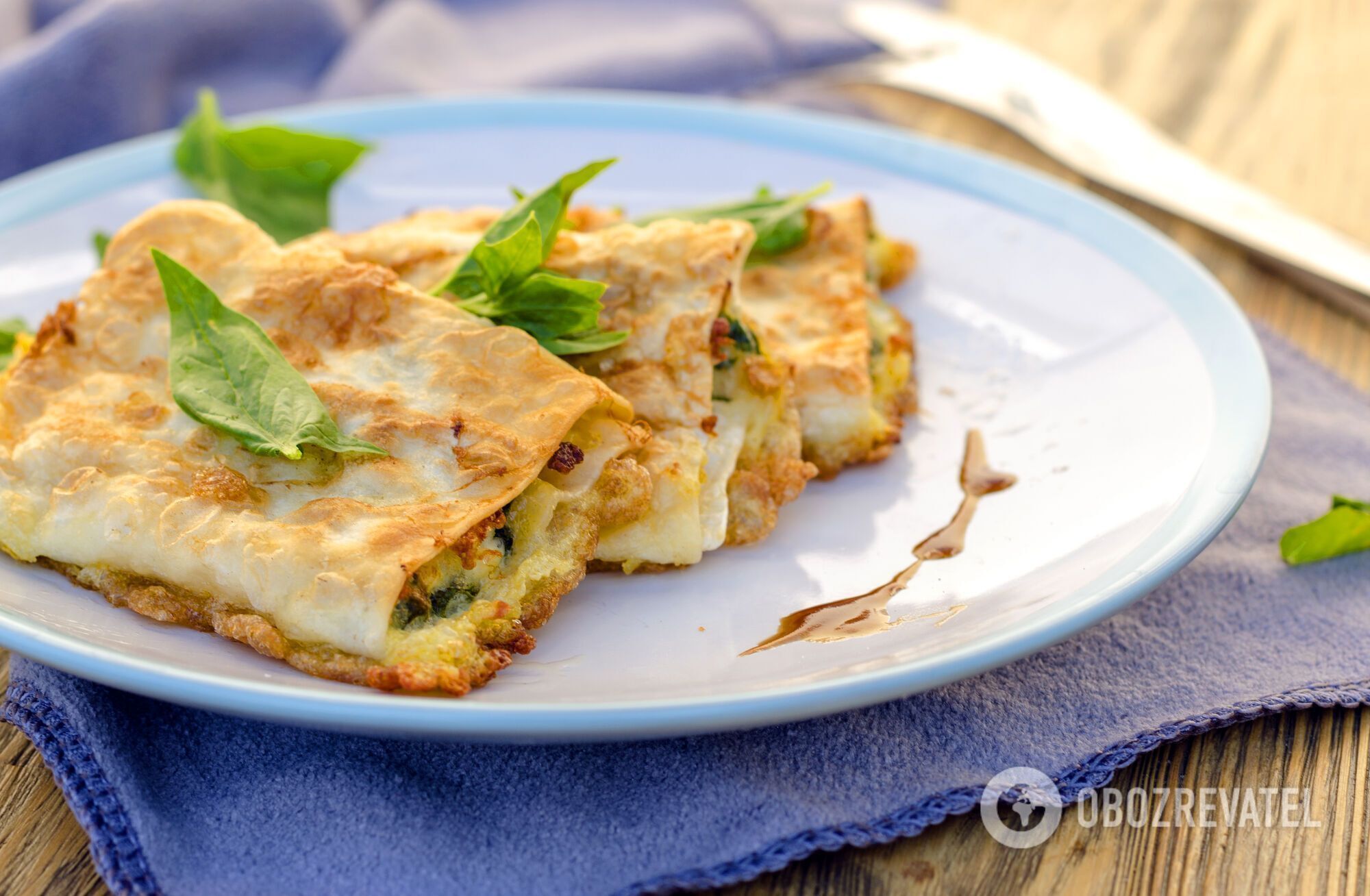 Lasagna made from pita bread