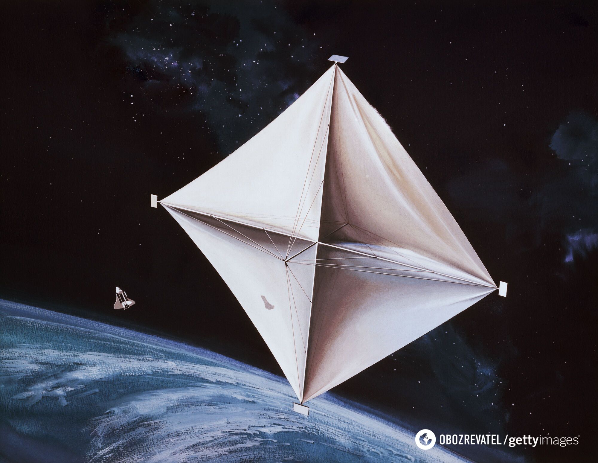 NASA spacecraft takes first photo of its giant solar sail