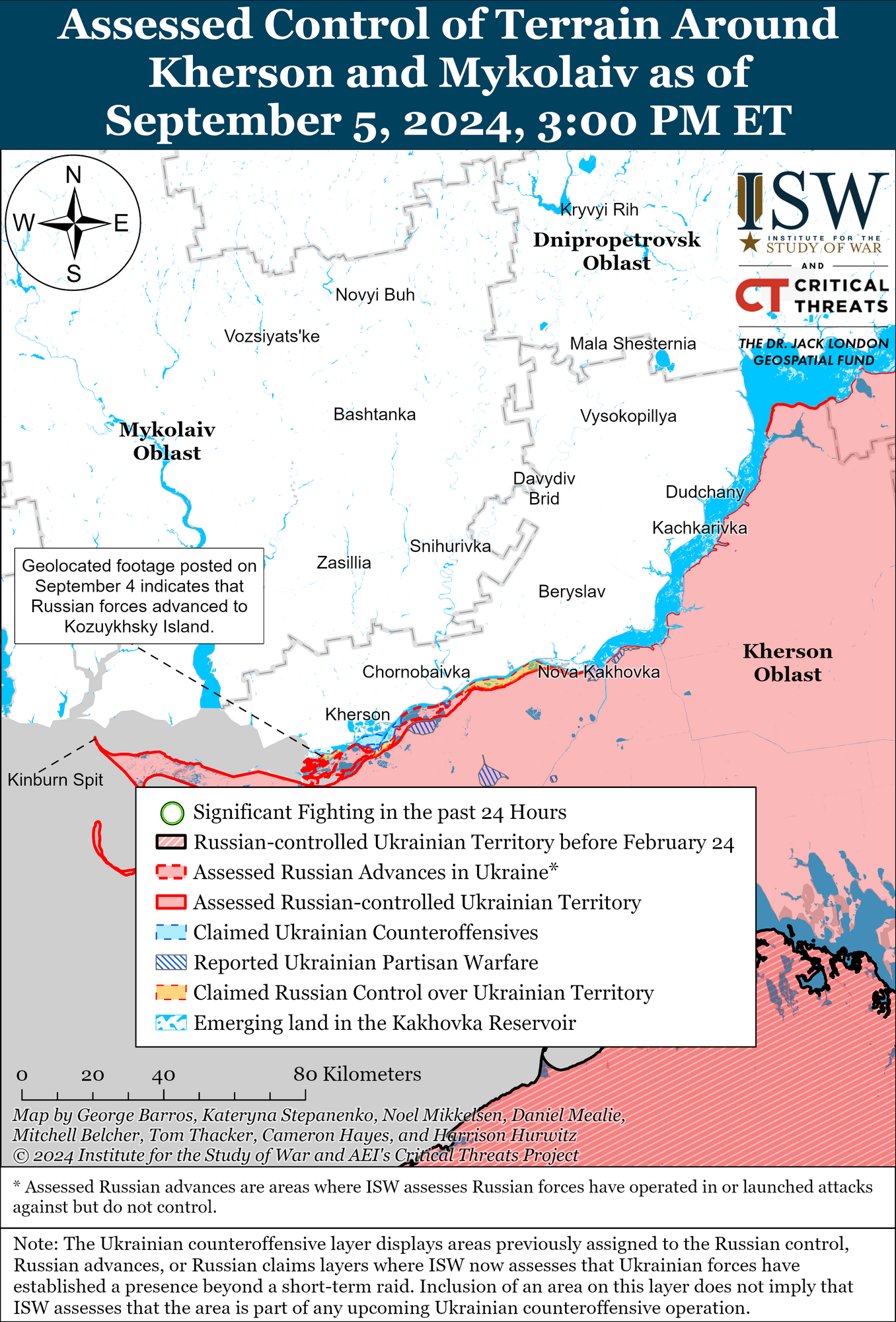 Contact line in Kherson region.