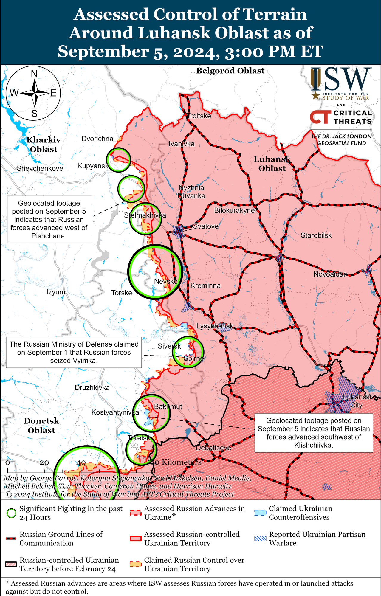 Kharkiv and Luhansk regions.