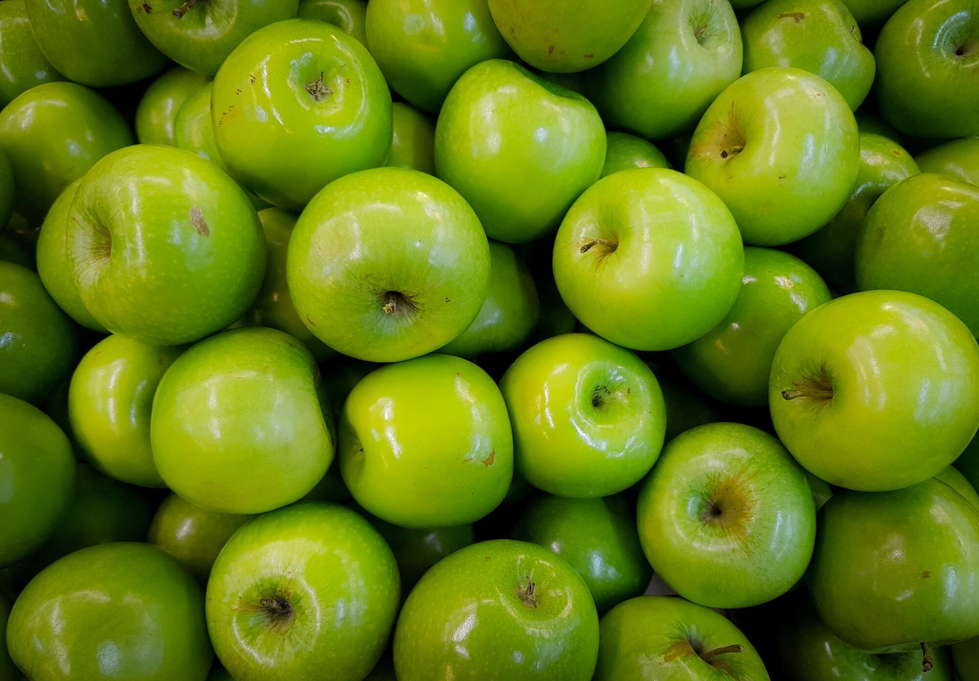 Green apples.