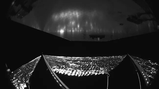 NASA spacecraft takes first photo of its giant solar sail