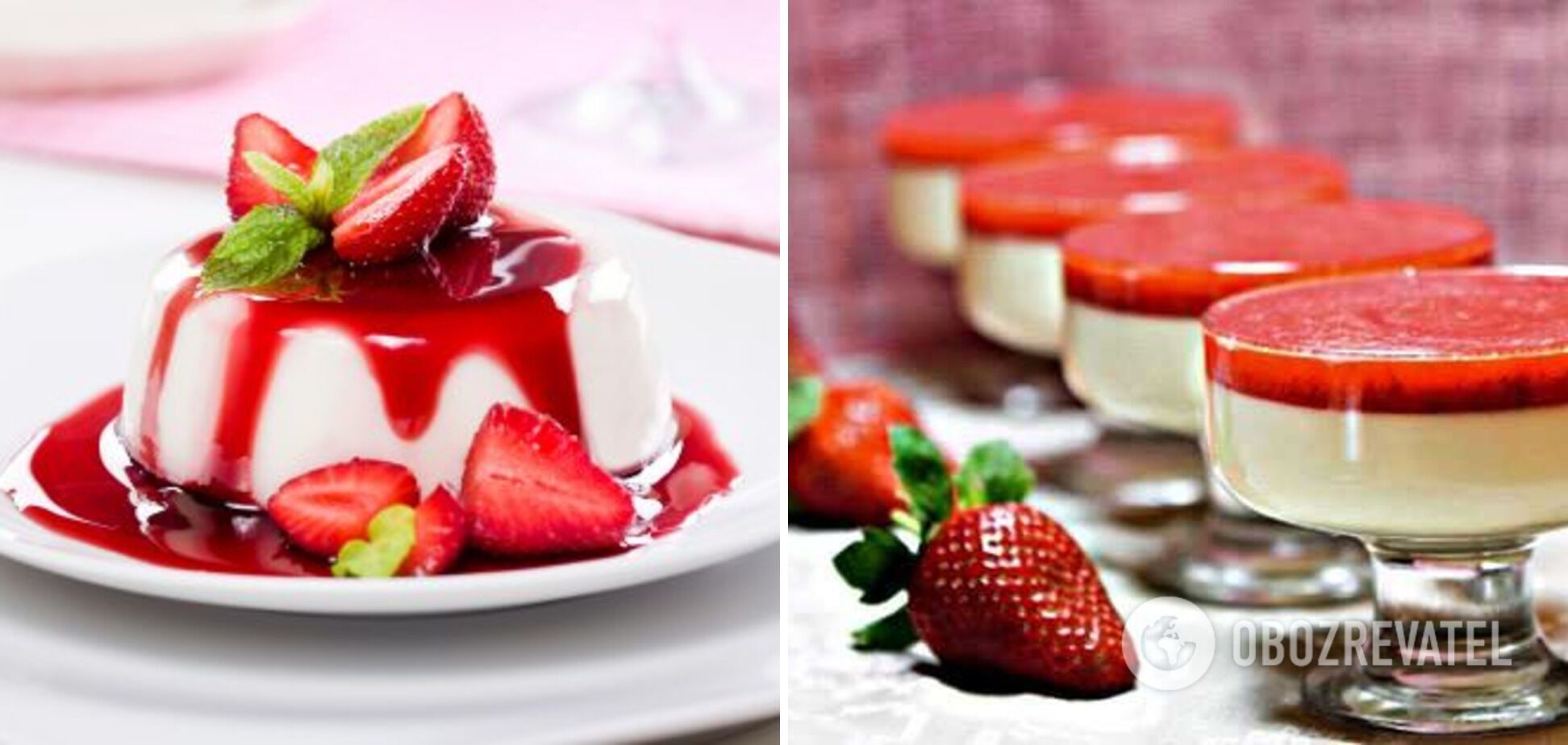 Panna cotta serving options