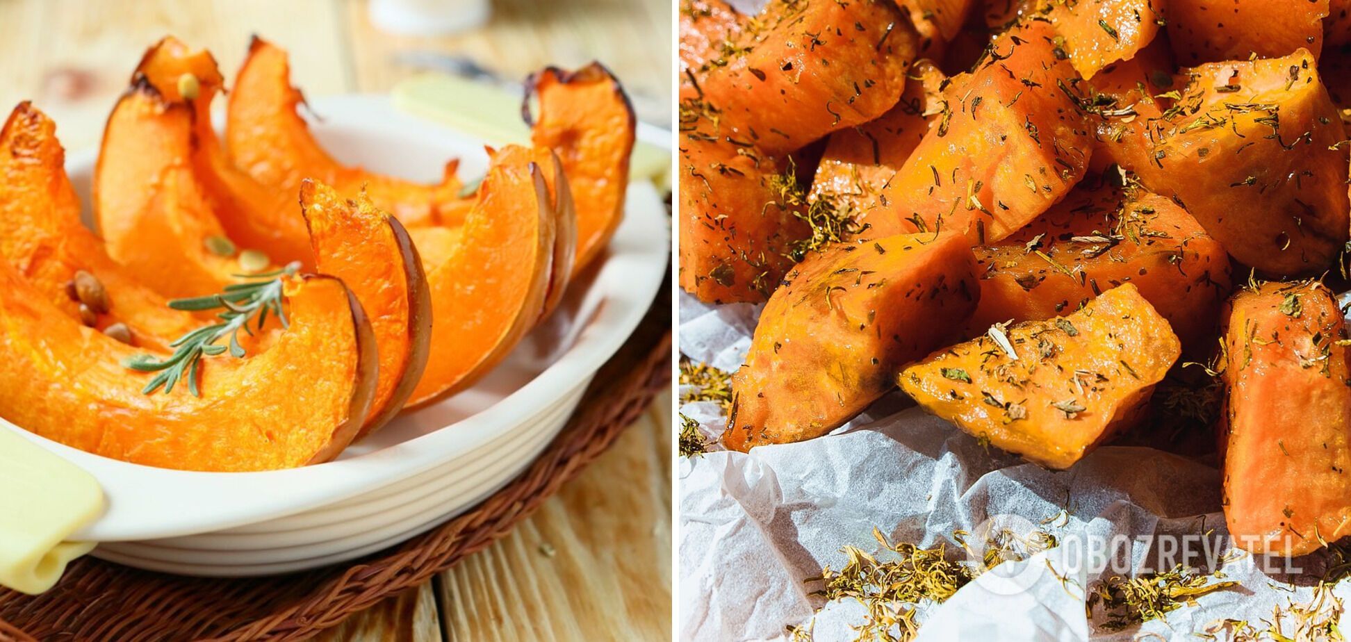 Pumpkin and sweet potato must be baked in the oven beforehand