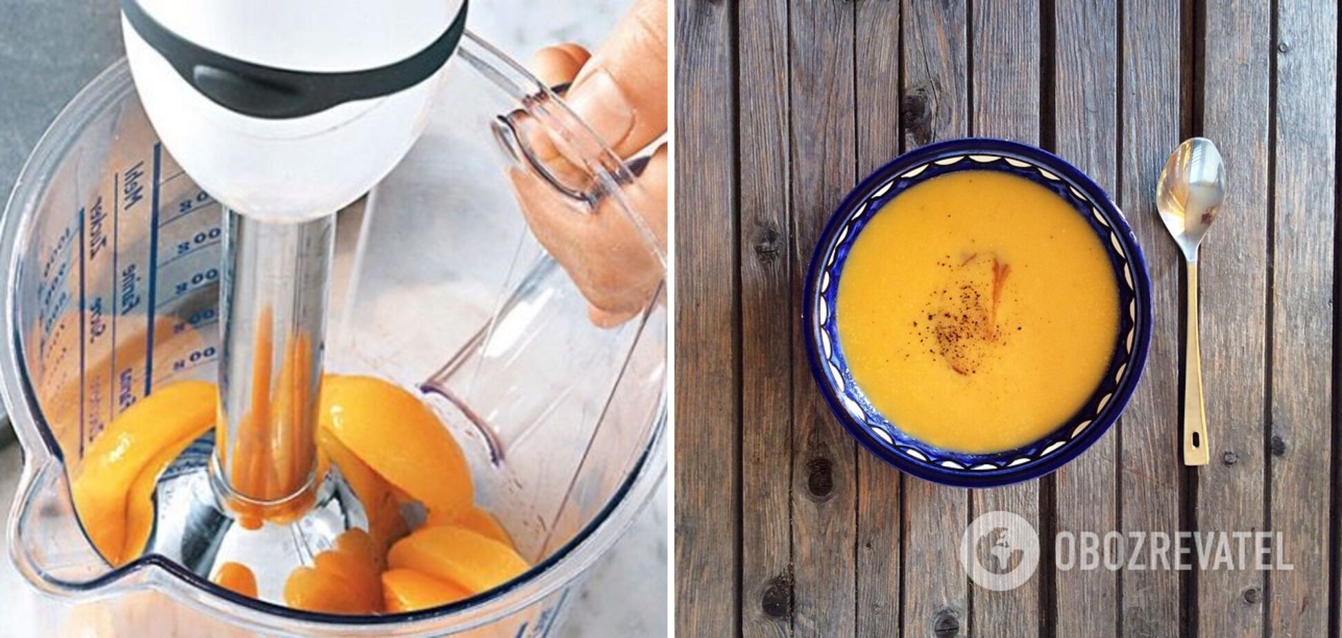 Use a blender to whip the sweet potato with the rest of the ingredients