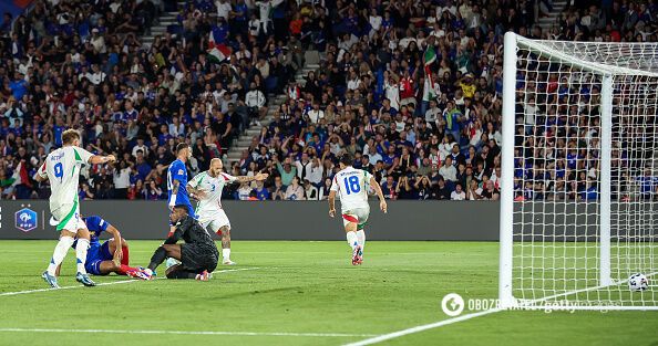 ''In touch, after a heel pass.'' Italy scored one of the most beautiful goals of the year in the Nations League against France. Video