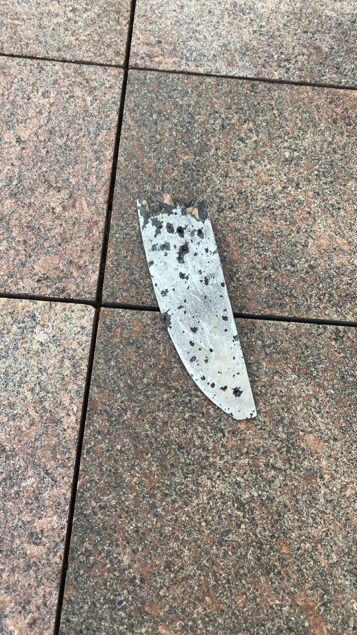 Drone debris falls near Verkhovna Rada building. Details and photos