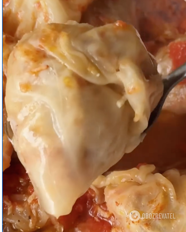 Homemade stuffed cabbage rolls