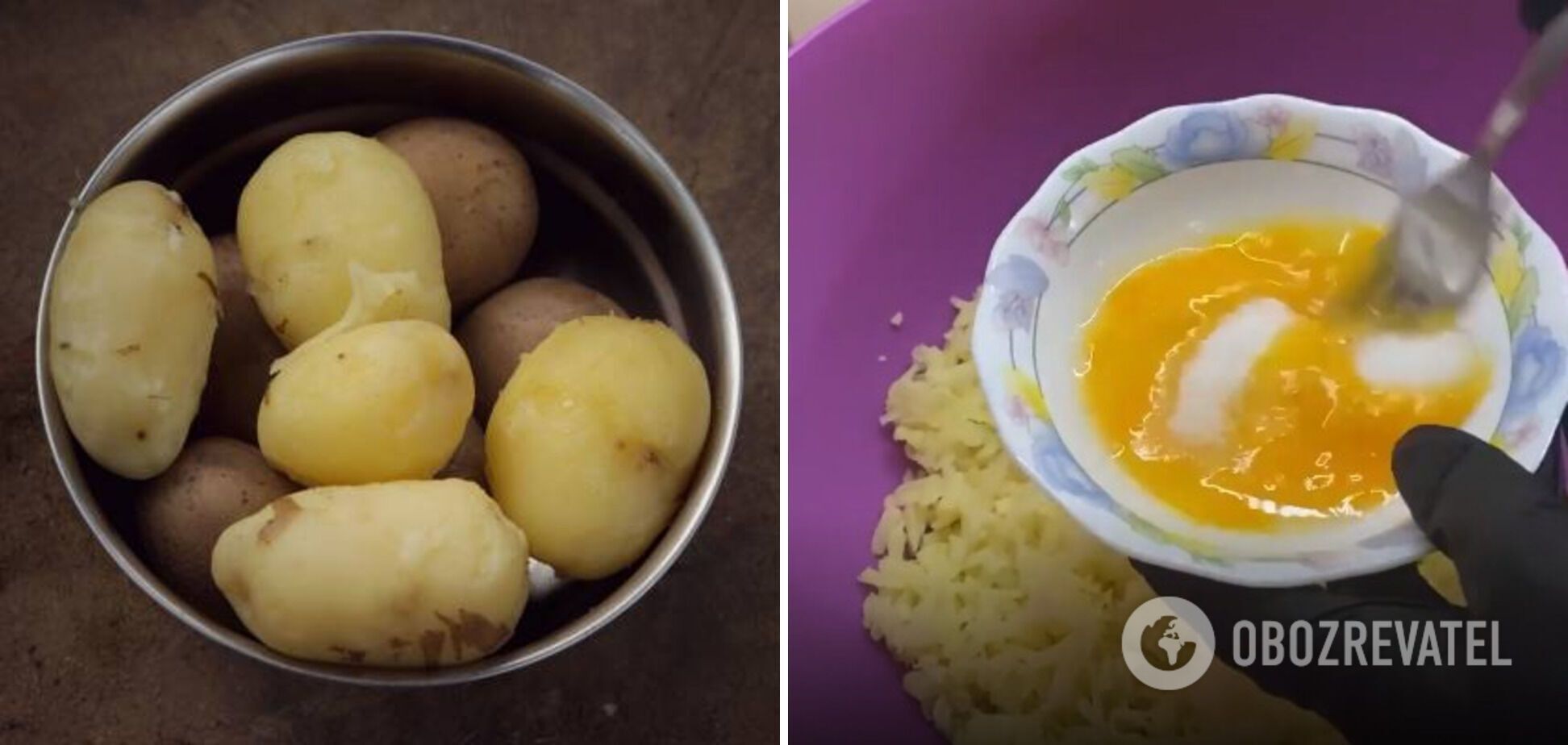 How to make bread with potatoes.