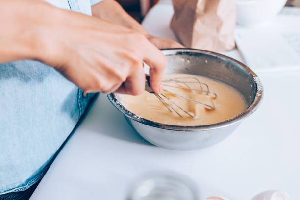 Making honey dough.