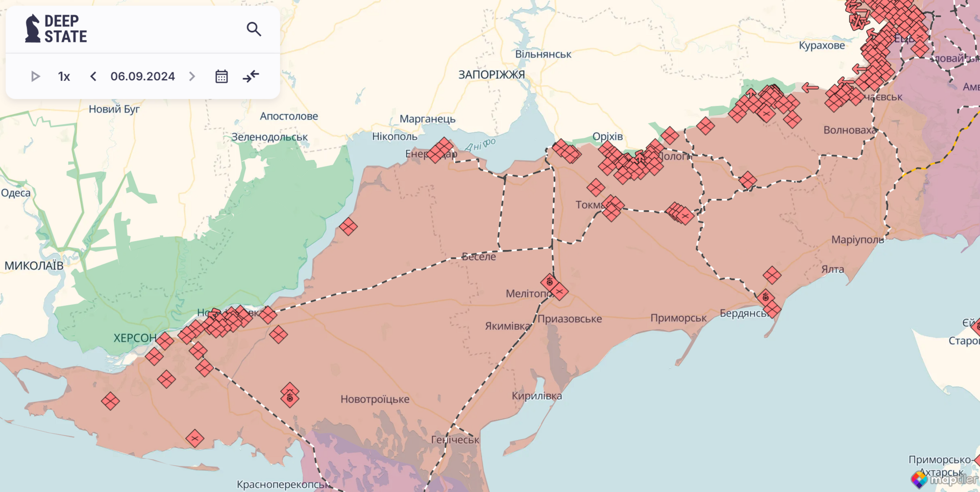 Russian army loses over 75 soldiers and 32 weapons in the south over the week