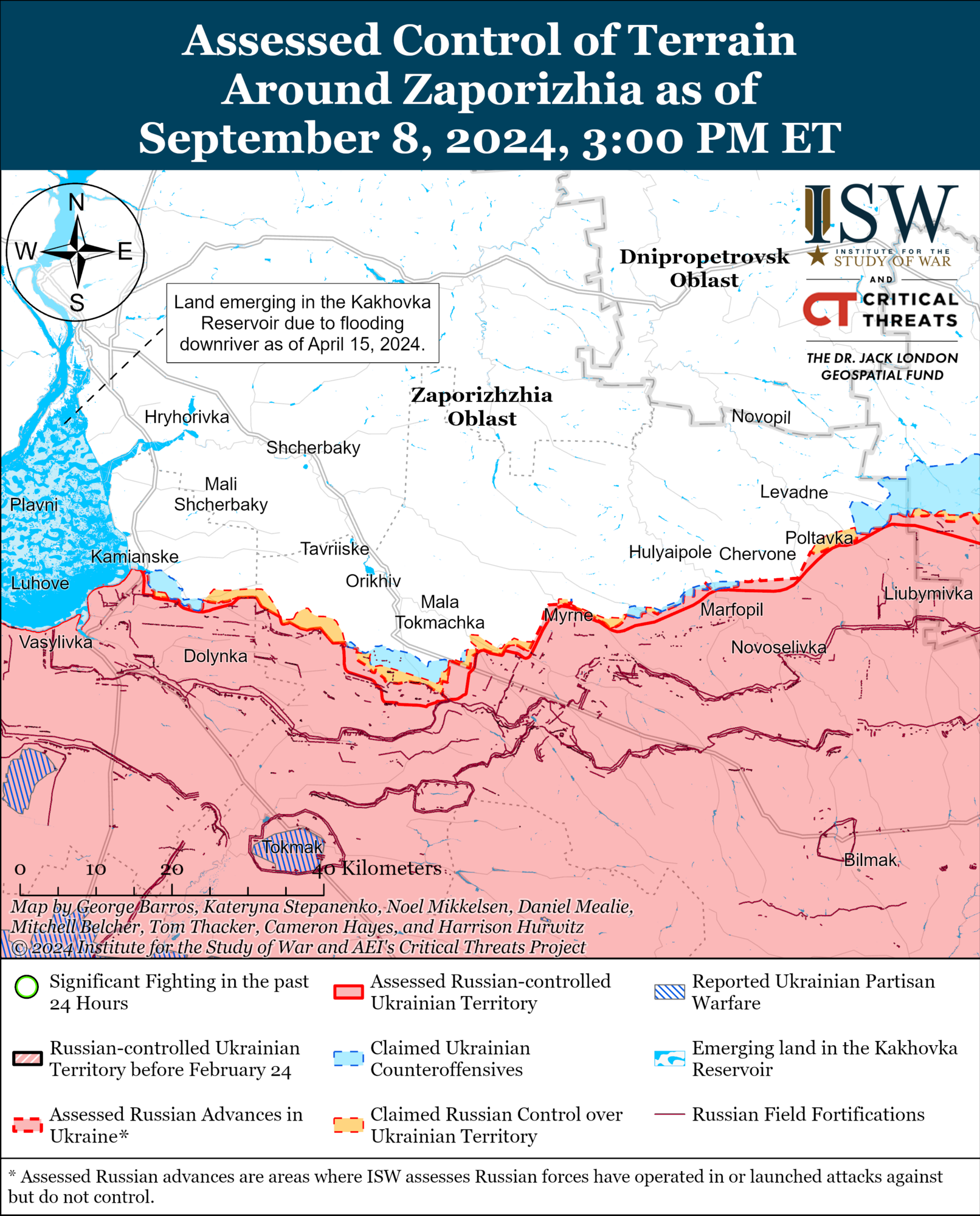 Front in Zaporizhzhia region