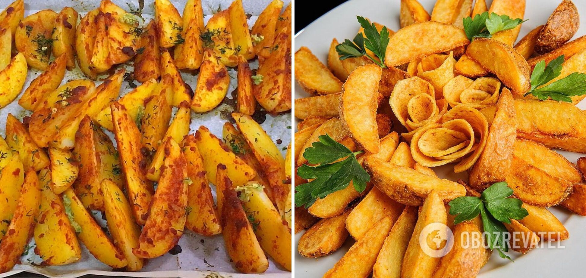 Peasant-style potatoes in the oven