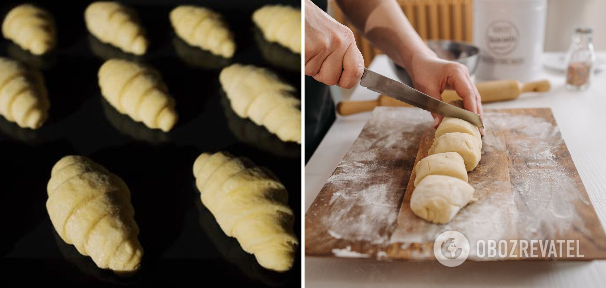 Cottage cheese dough bagels
